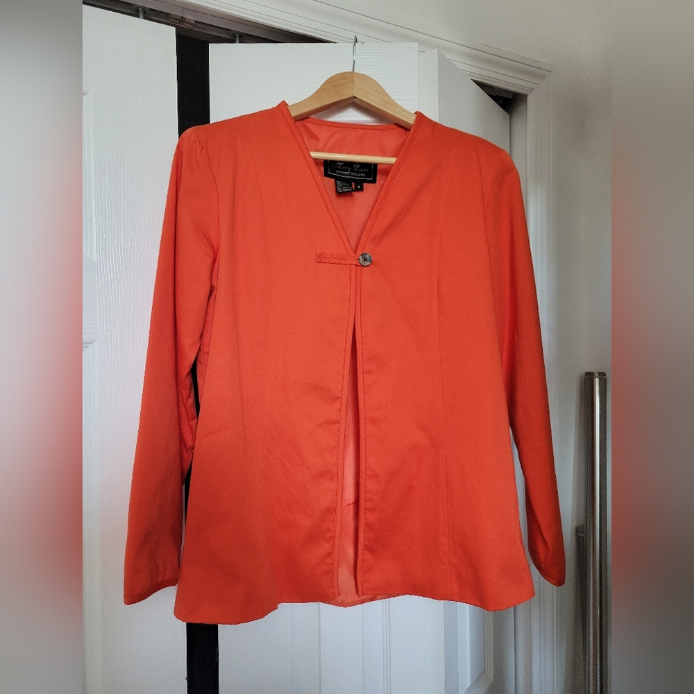 Terry Lewis Classic Luxuries Orange Blazer